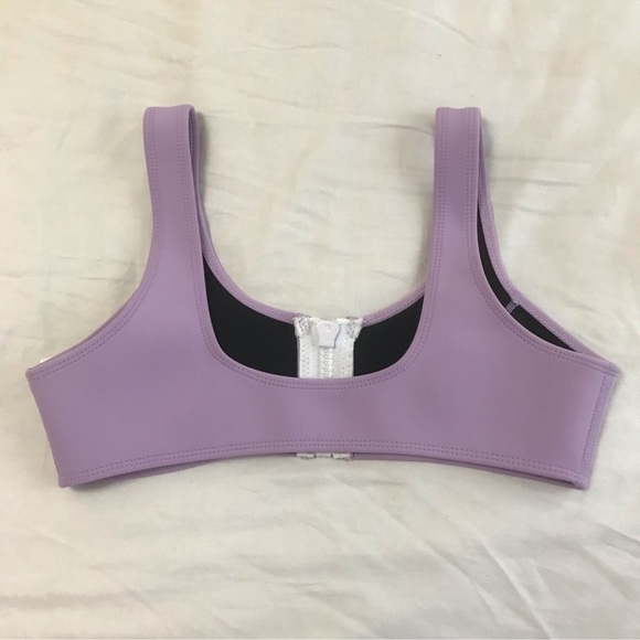 HOAKA Neopren Bikini Top Purple Size Medium - Picture 3 of 6